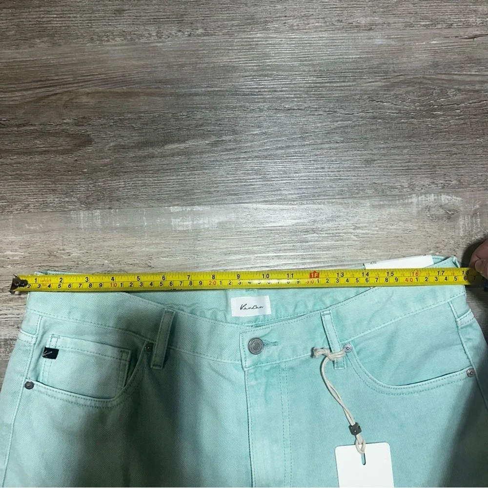 NEW KANCAN high rise mom jeans in seafoam - Picture 10 of 11
